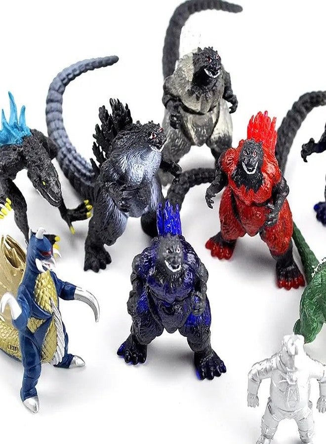 De-Lite Super Saver Combo Pack Premium King of Monsters Vinyl Plastic PVC Action Figures Movie Collectible Toys (Godzilla&Kong, All Generation Series, 18 Pcs, 5-8cm) - Image 5